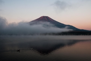 Urkunde Anja Giegerich_Japan_Mount Fuji im Nebel